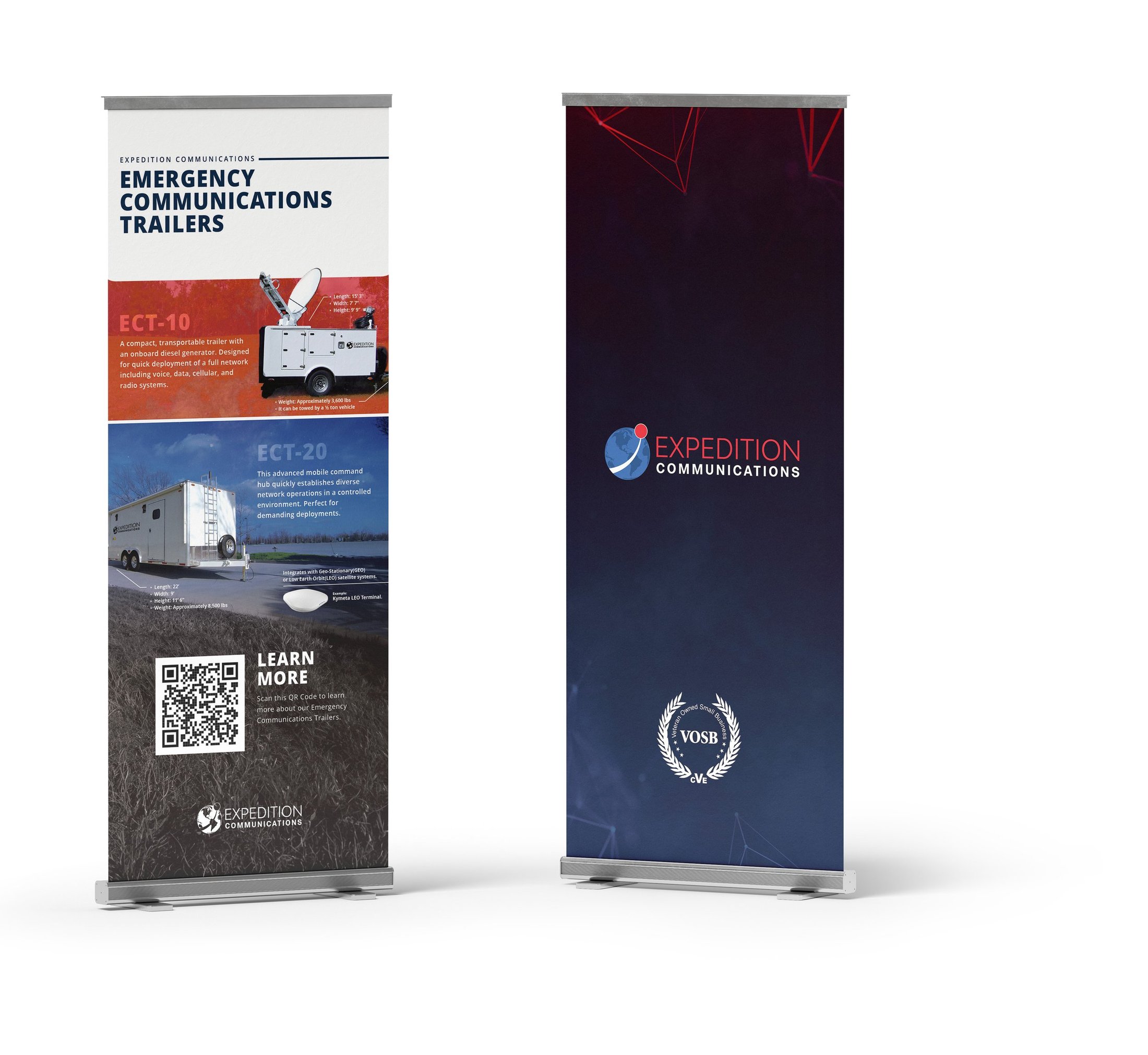 Expedition Communications trade show roll-up banner