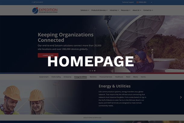 Expedition Communications homepage