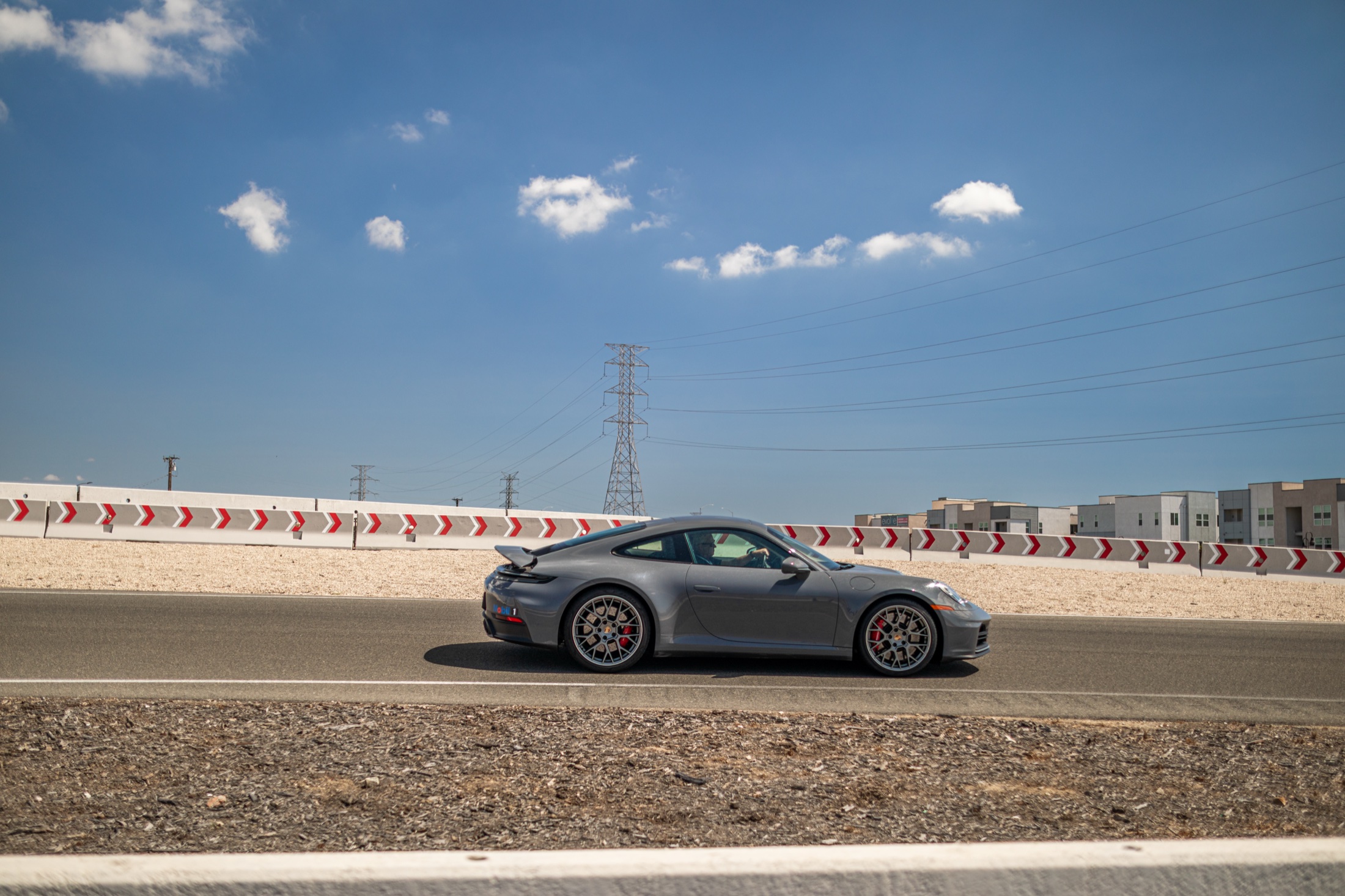A 911 on track at the Porsche Experience Center Los Angeles during the PECLA driving event